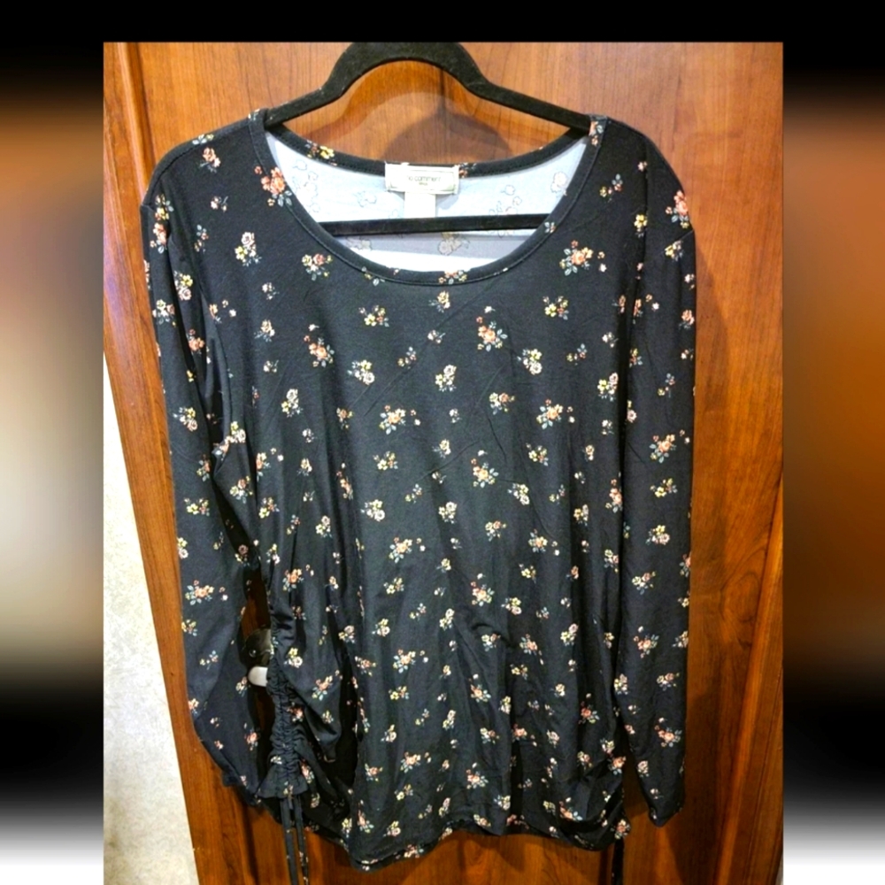 No Comment Women's Top Sz 3X Side Drawstrings